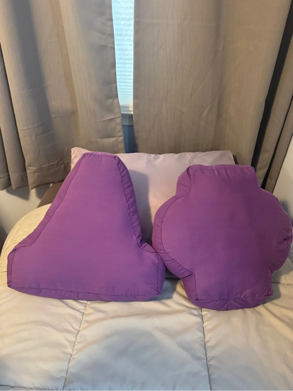 Alpha Phi Purple Letter Accent Pillows